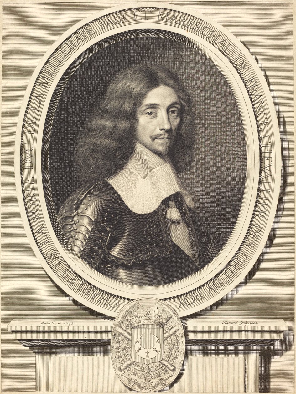 Marshal de La Meilleraye by Robert Nanteuil after Justus van Verus