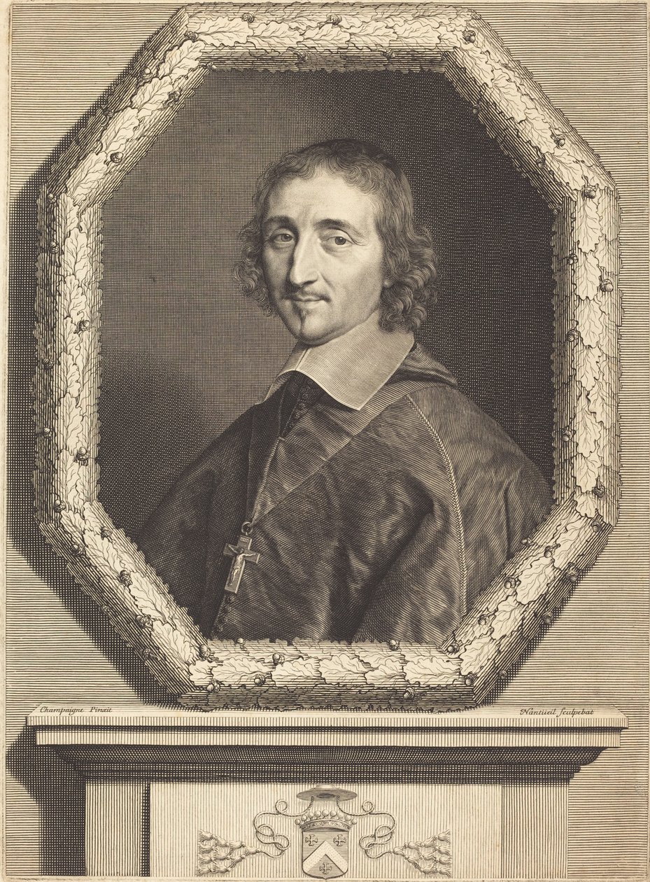 Ferdinand de Neufville by Robert Nanteuil after Philippe de Champaigne