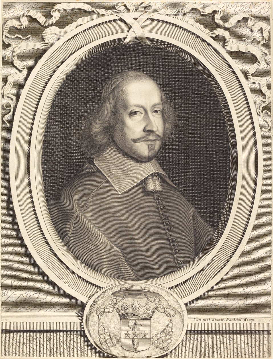 Cardinal Jules Mazarin by Robert Nanteuil after Pieter van Mol