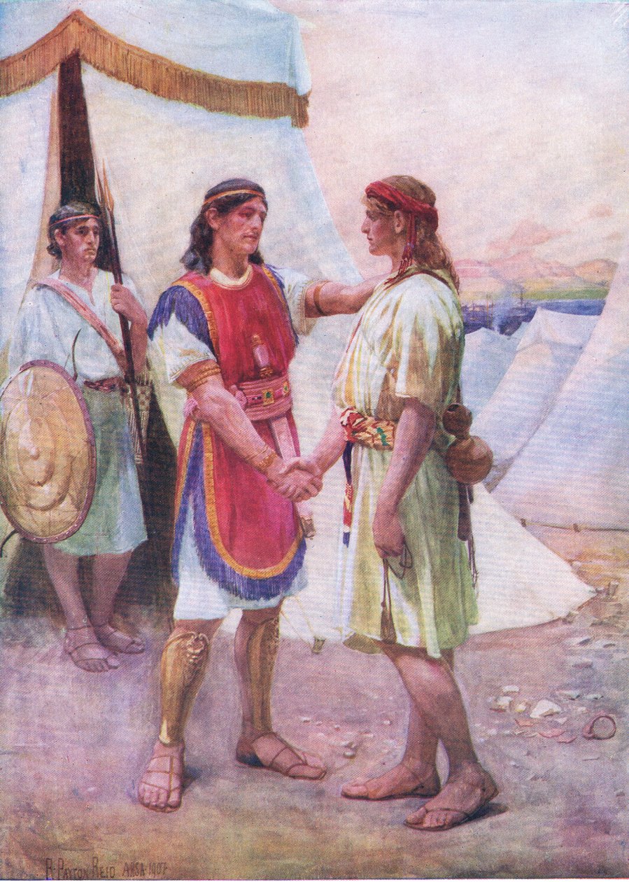 David and Jonathan, from The Bible Picture Book by Robert Payton Reid