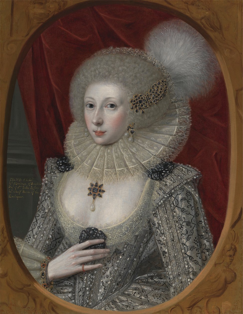 Portrait of a Woman, Possibly Elizabeth Pope (ca. 1585; Living 1624) by Robert Peake the elder