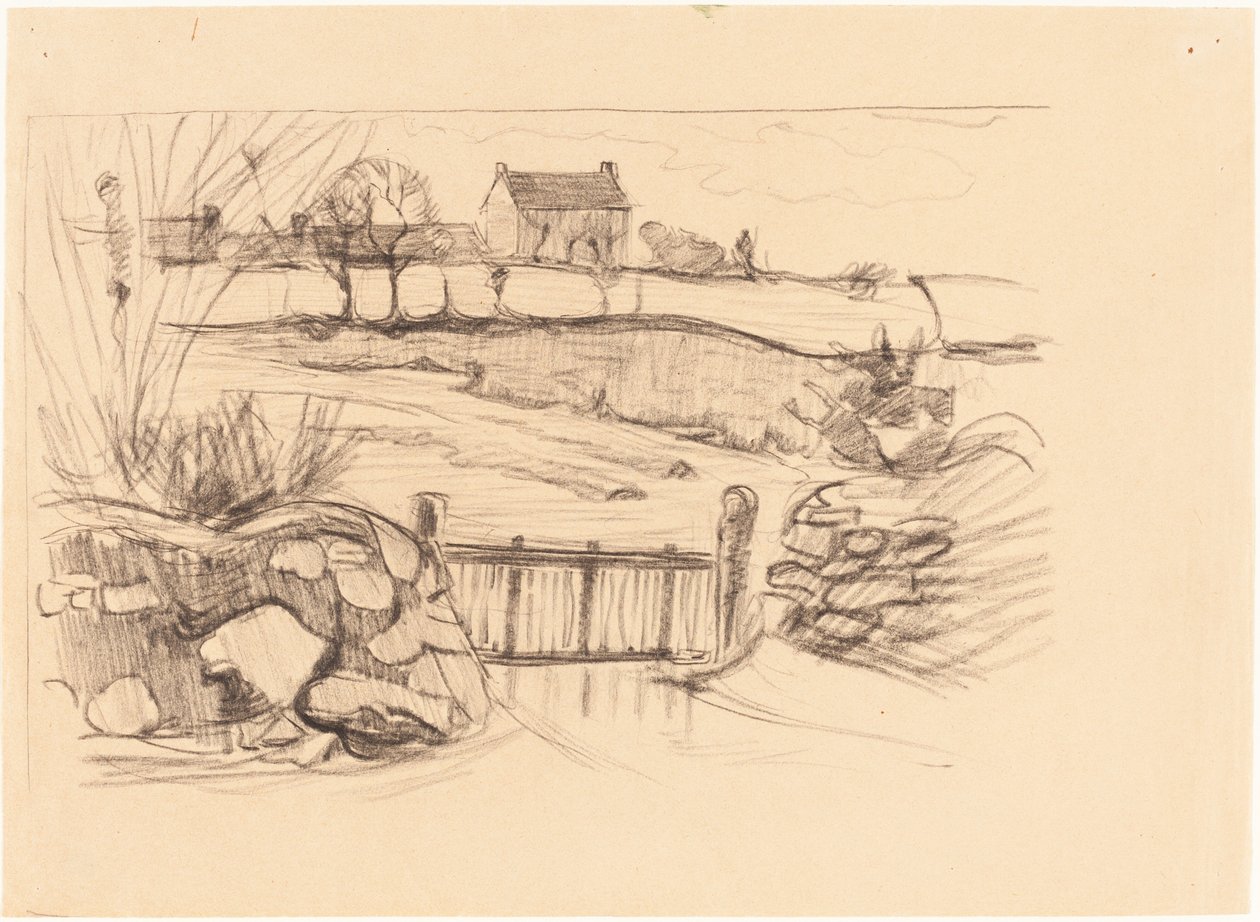 Gate to the Farmhouse, Pont-Aven by Robert Polhill Bevan