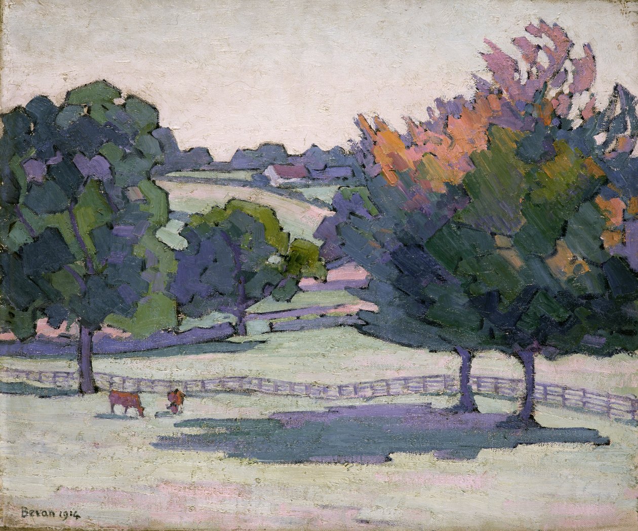 Maples at Cuckfield, Sussex by Robert Polhill Bevan