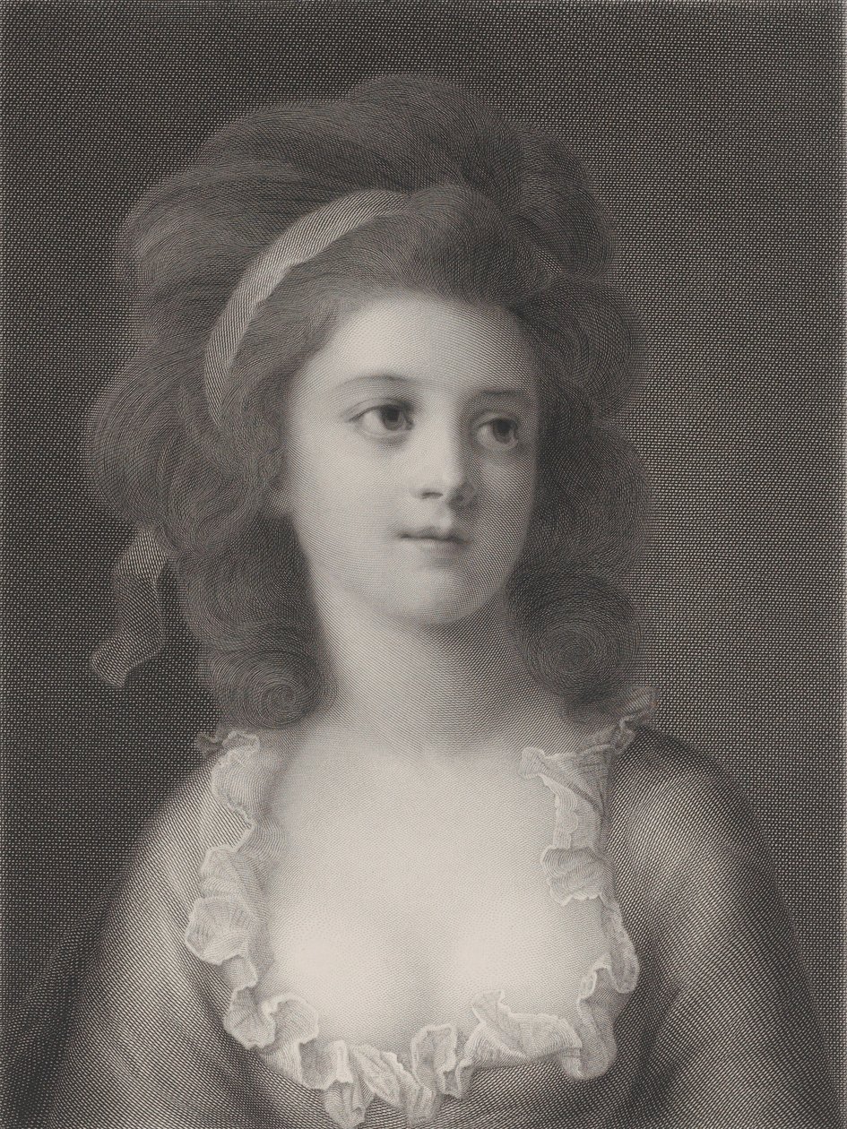 Half-length portrait of Sophie or Apollonia Helena Potocka as a young girl by Robert Reyher