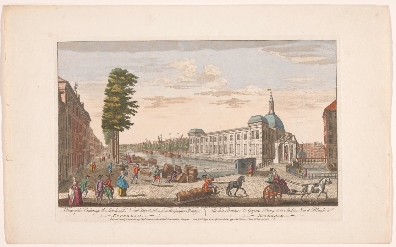 View of the Exchange in Rotterdam (Holland) by Robert Sayer