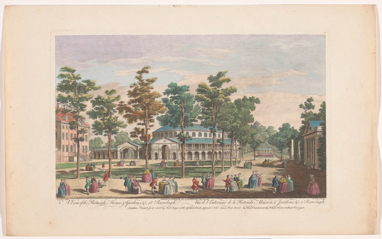 View of the Rotunda in Ranelagh Gardens, London by Robert Sayer