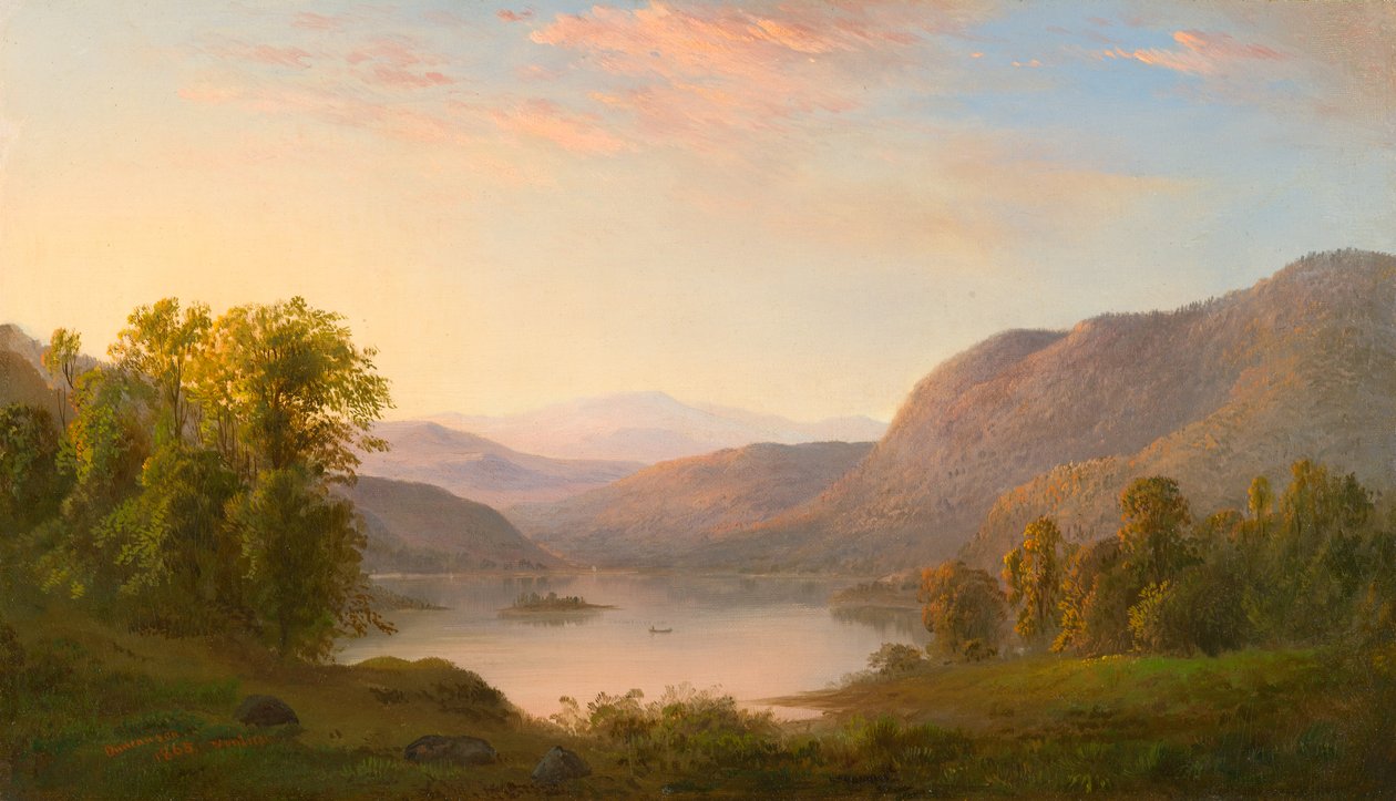A View in the Laurentian Mountains, Near Québec by Robert Scott Duncanson