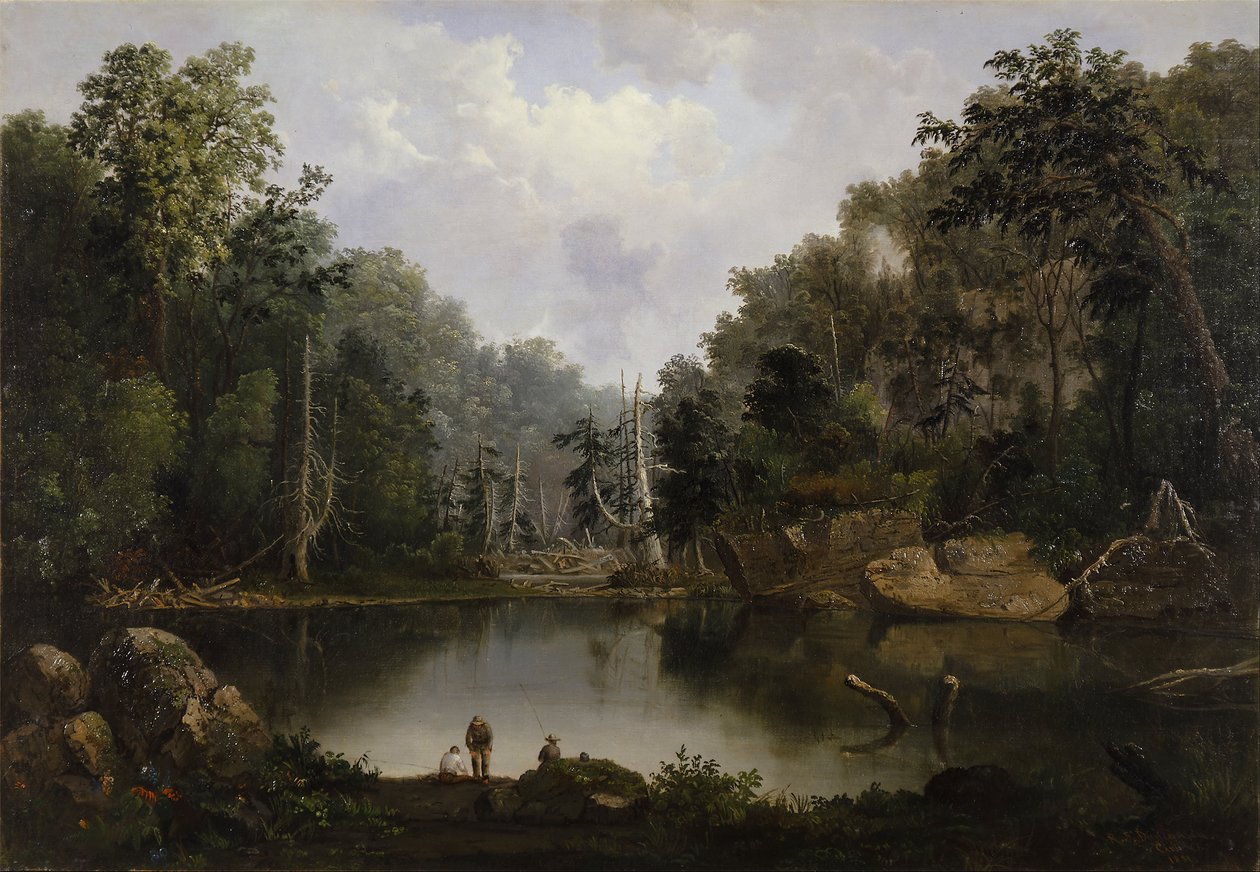 Blue Hole, Flood Waters, Little Miami River by Robert Seldon Duncanson
