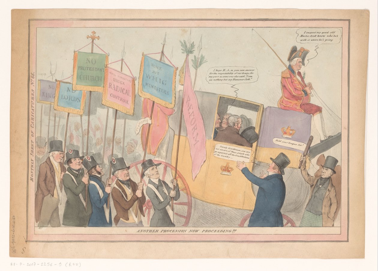 Caricature on English Domestic Politics by Robert Seymour (possibly)