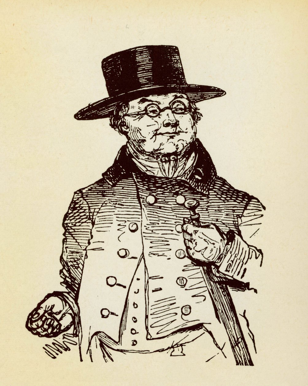 Portrait of Sir Pickwick, Hero of the Novel 