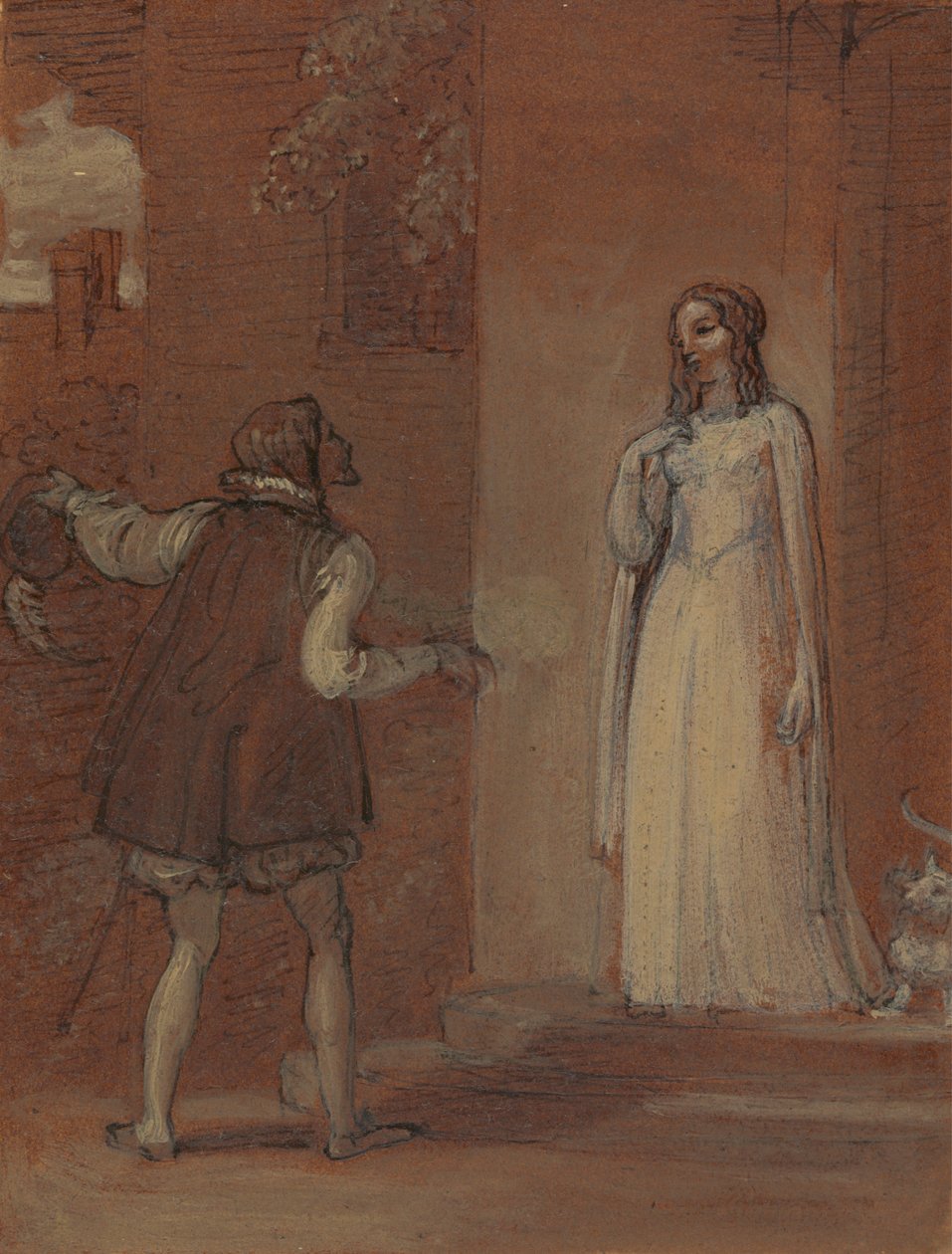 Anne Page and Slender by Robert Smirke