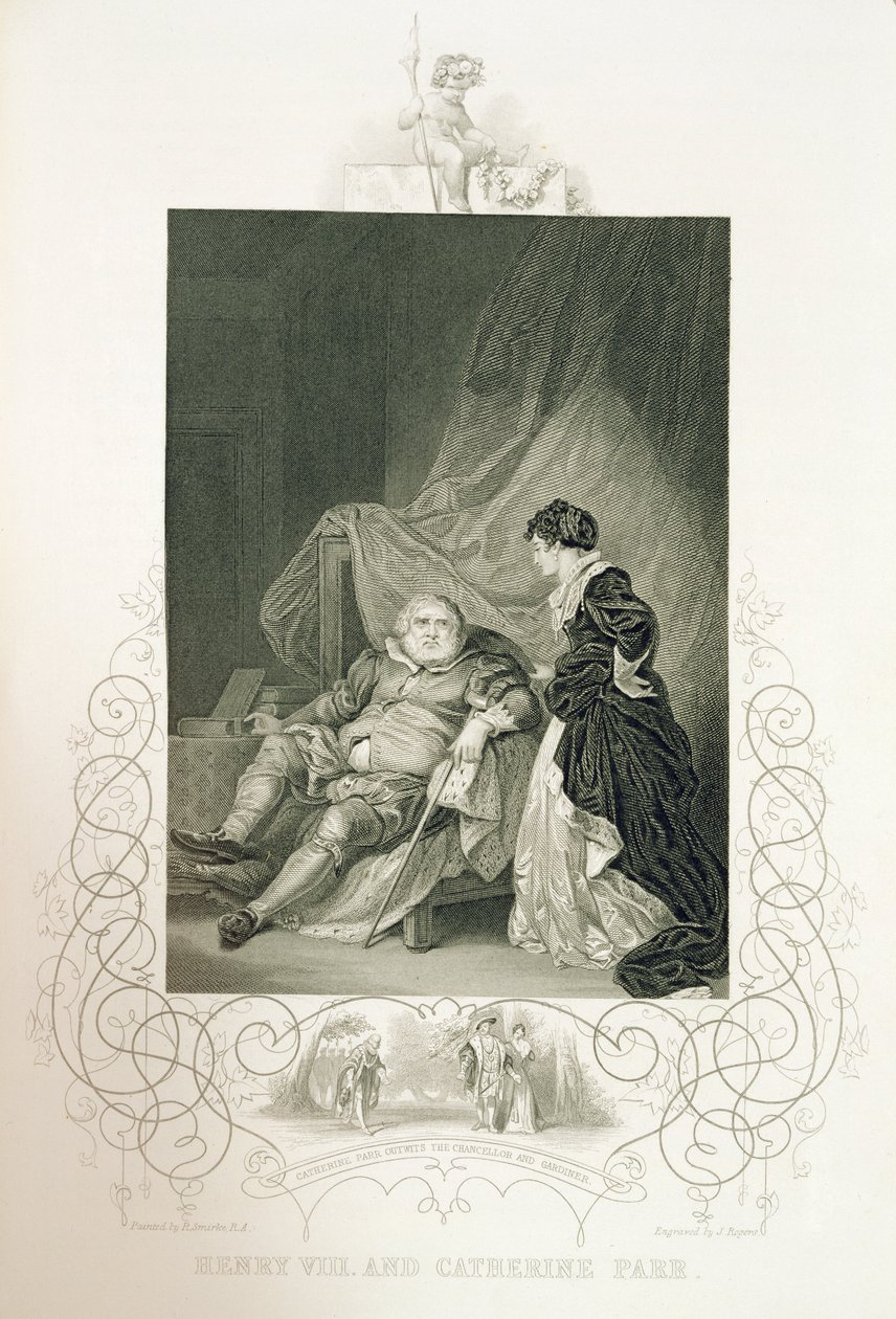 Henry VIII and Catherine Parr, in the play Henry VIII or 