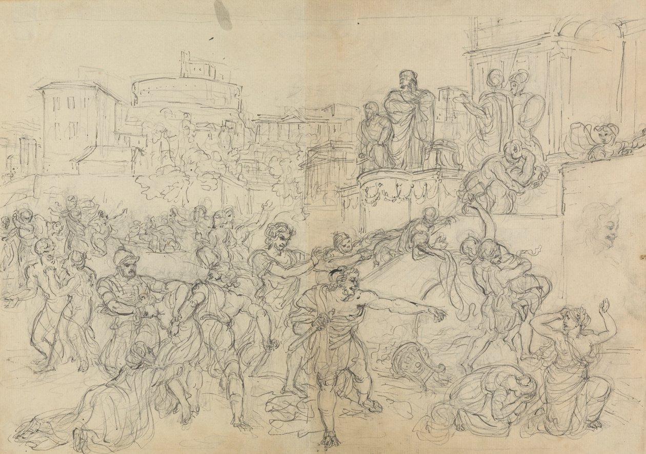 Sketch of Goths Entering Rome, from Shakespeare's Play, Titus Andronicus