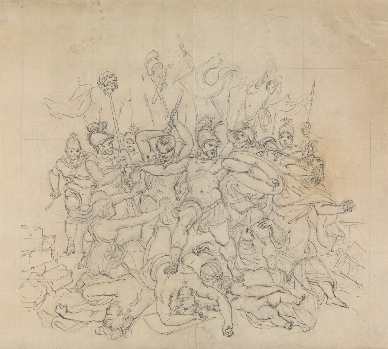 Sketch of a Battle Scene, from Shakespeare