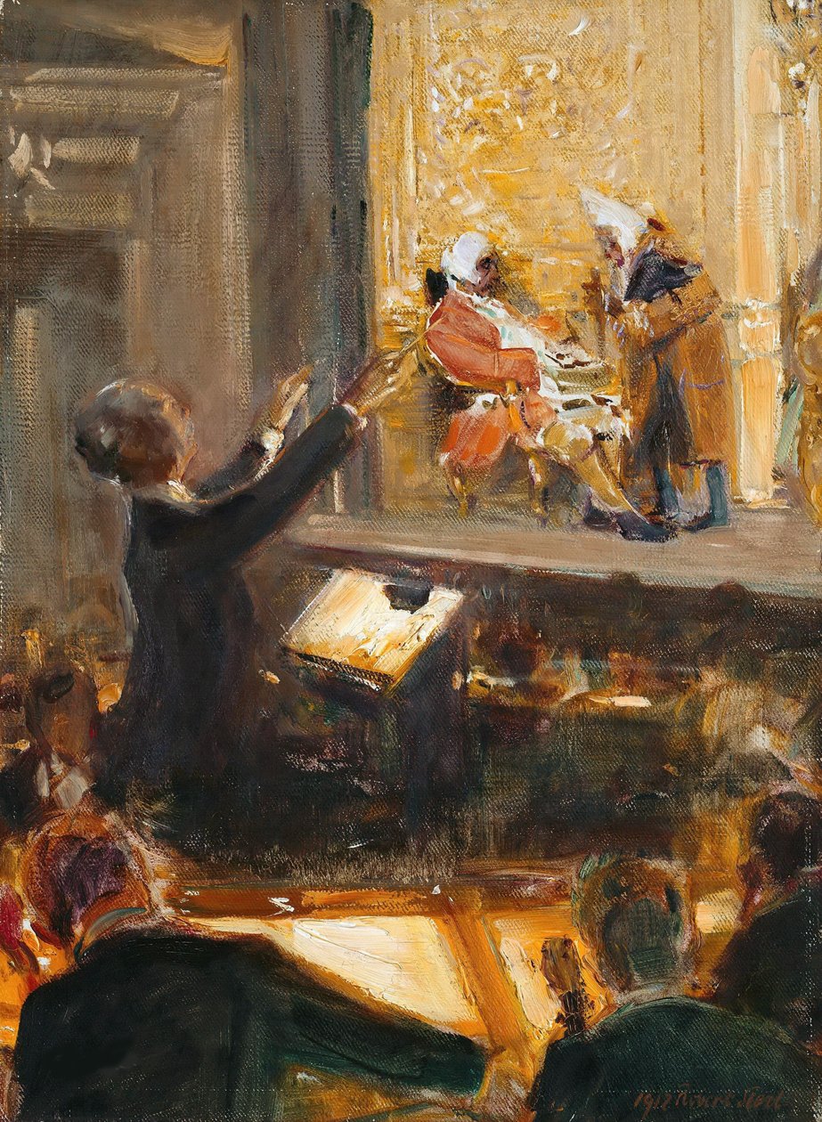 Ernst Edler von Schuch Conducts the Rosenkavalier by Richard Strauss by Robert Sterl