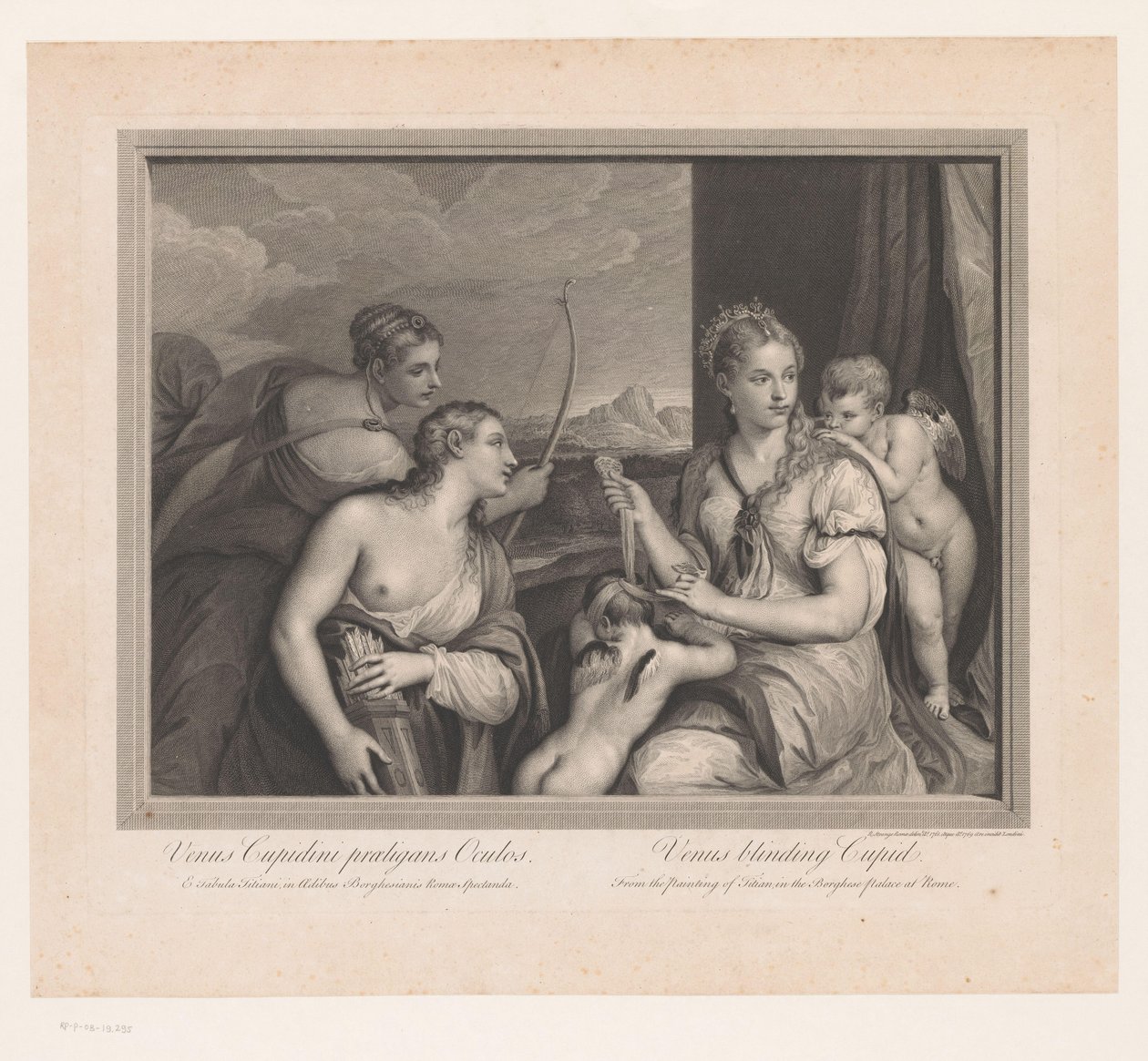 Venus Blinding Cupid by Robert Strange