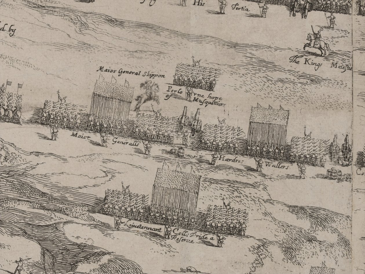 Description of the Armies of Horse and Foot of His Majesties, and Sir Thomas Fairfax; the Fourteenth Day of June 1645 by Robert Streater or Streeter
