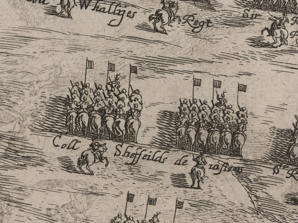 Description of the Armies of Horse and Foot of His Majesties, and Sir Thomas Fairfax; the Fourteenth Day of June 1645 by Robert Streater or Streeter