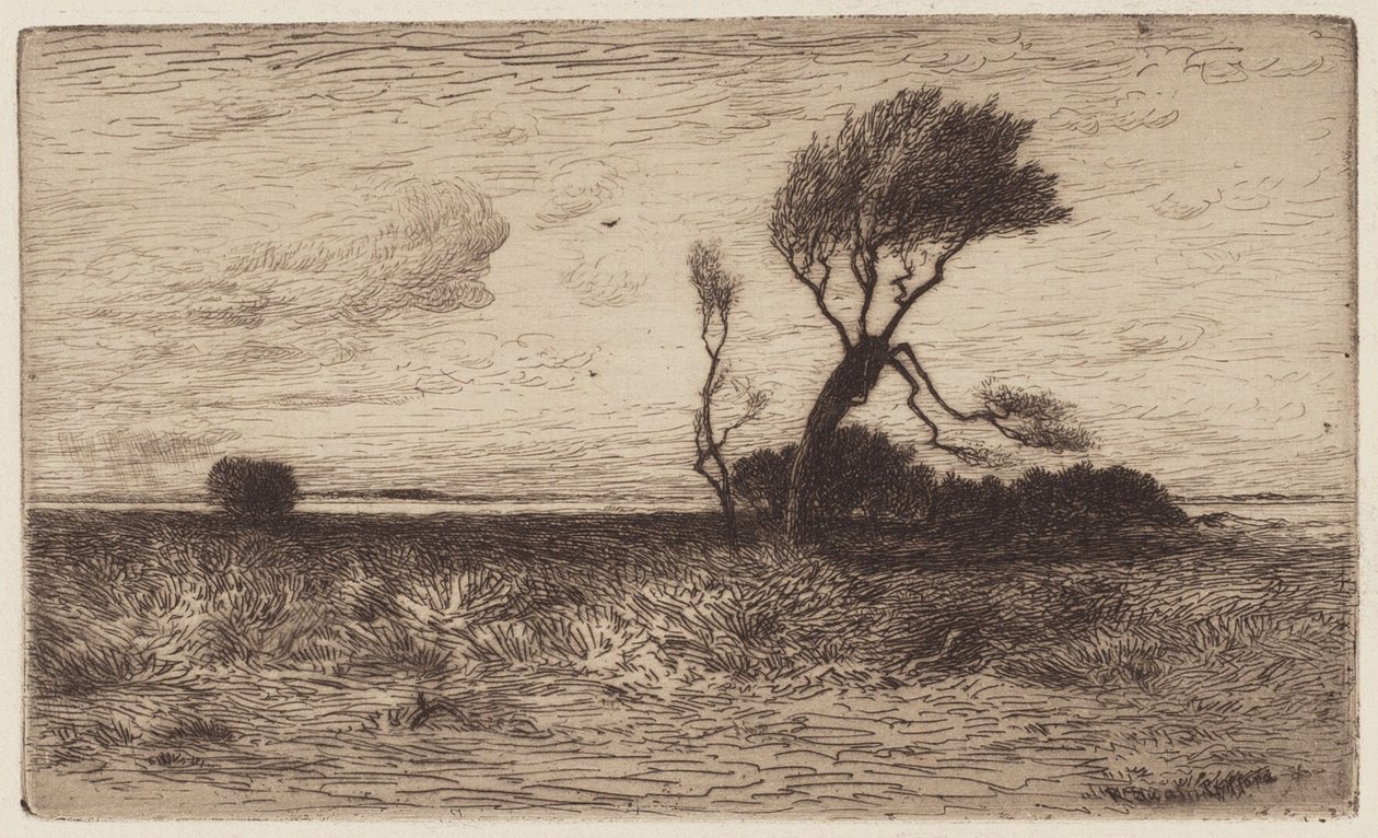 Near the Coast (small plate) by Robert Swain Gifford