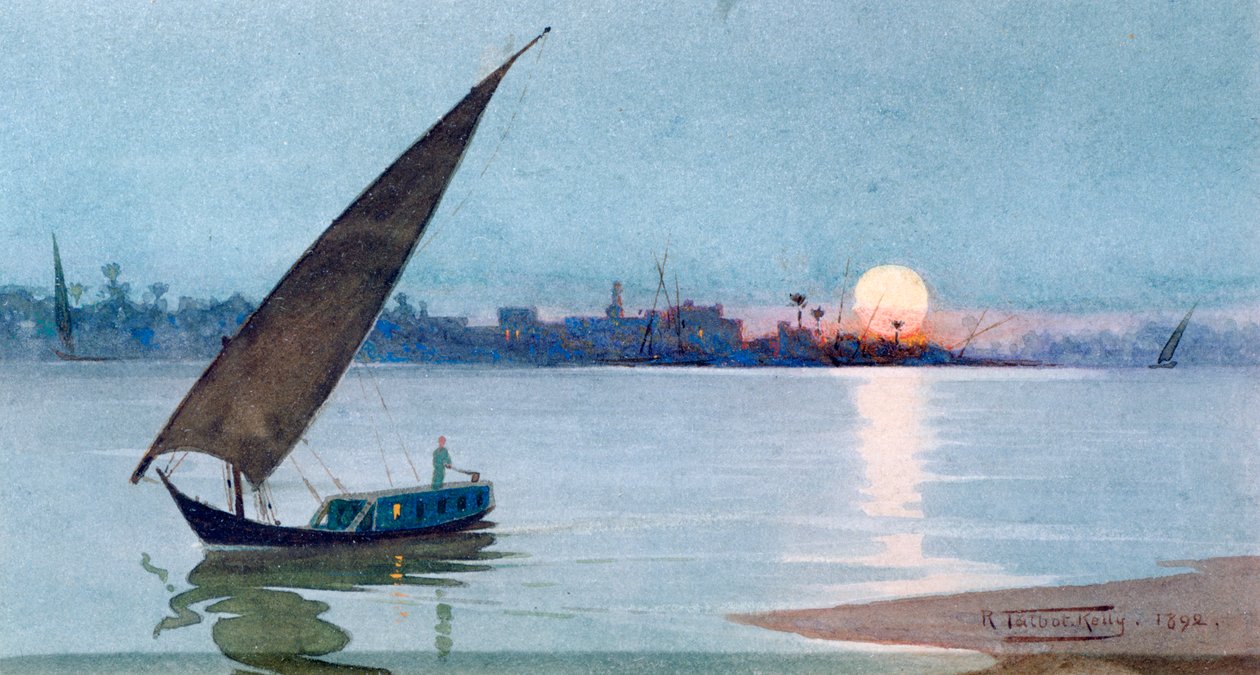 Eastern Lake, Egypt, 1892 by Robert Talbot Kelly