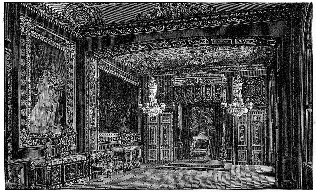 The Throne Room, Windsor, 1880 by Robert Taylor Pritchett