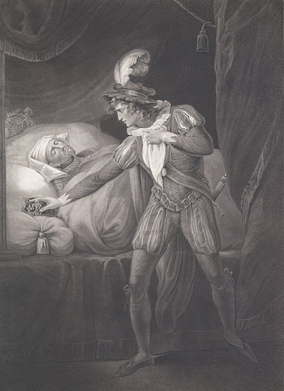 The Palace at Westminster: King Henry and the Prince of Wales by Robert Thew