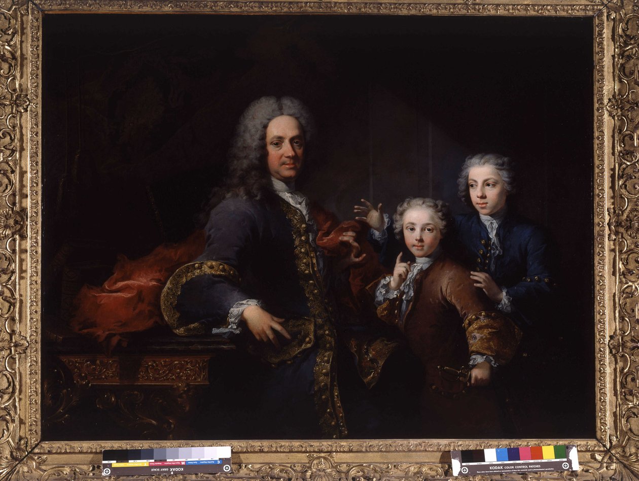 Monsieur de Saint Cannat and his children by Robert Tournieres
