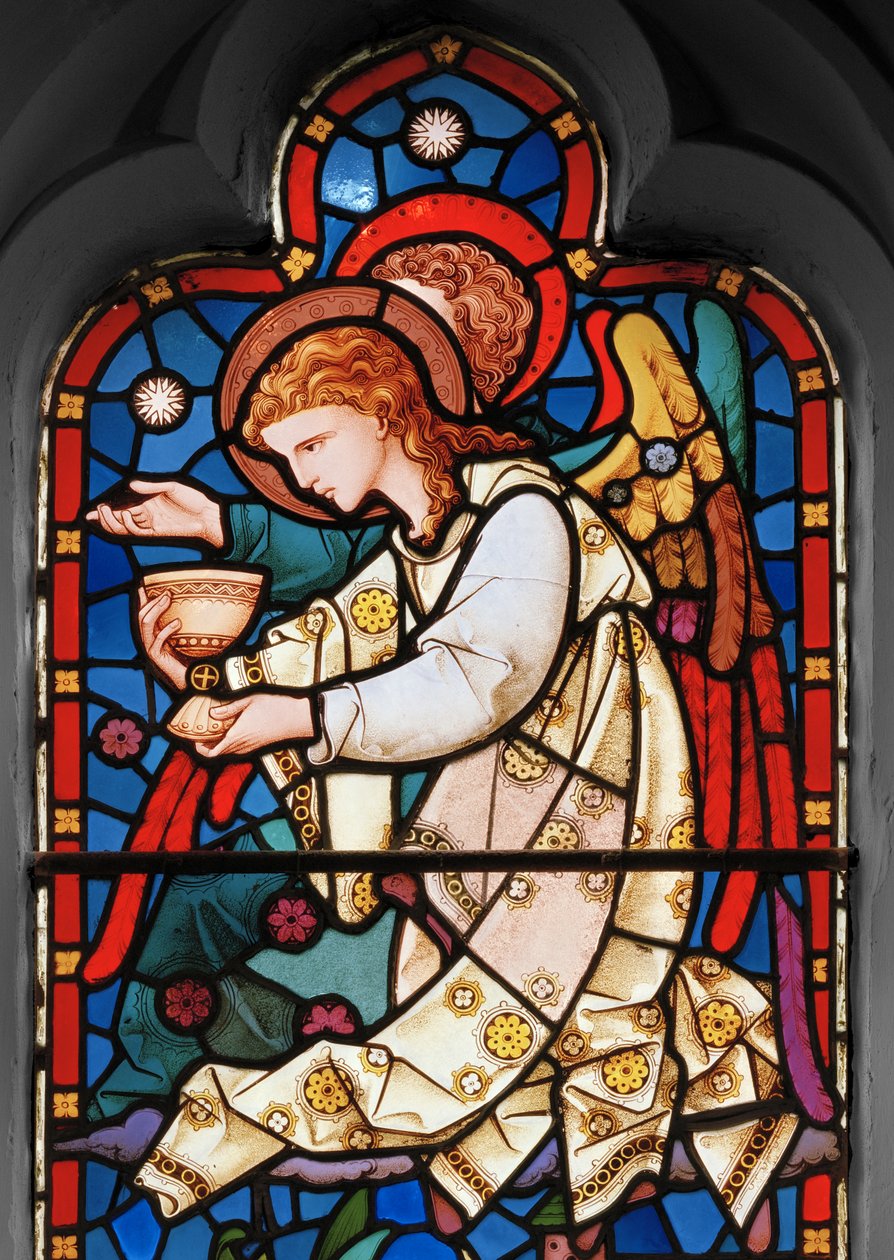 Angel attending Christ in the garden of Gethsemene, 1863 by Robert Turnill Bayne