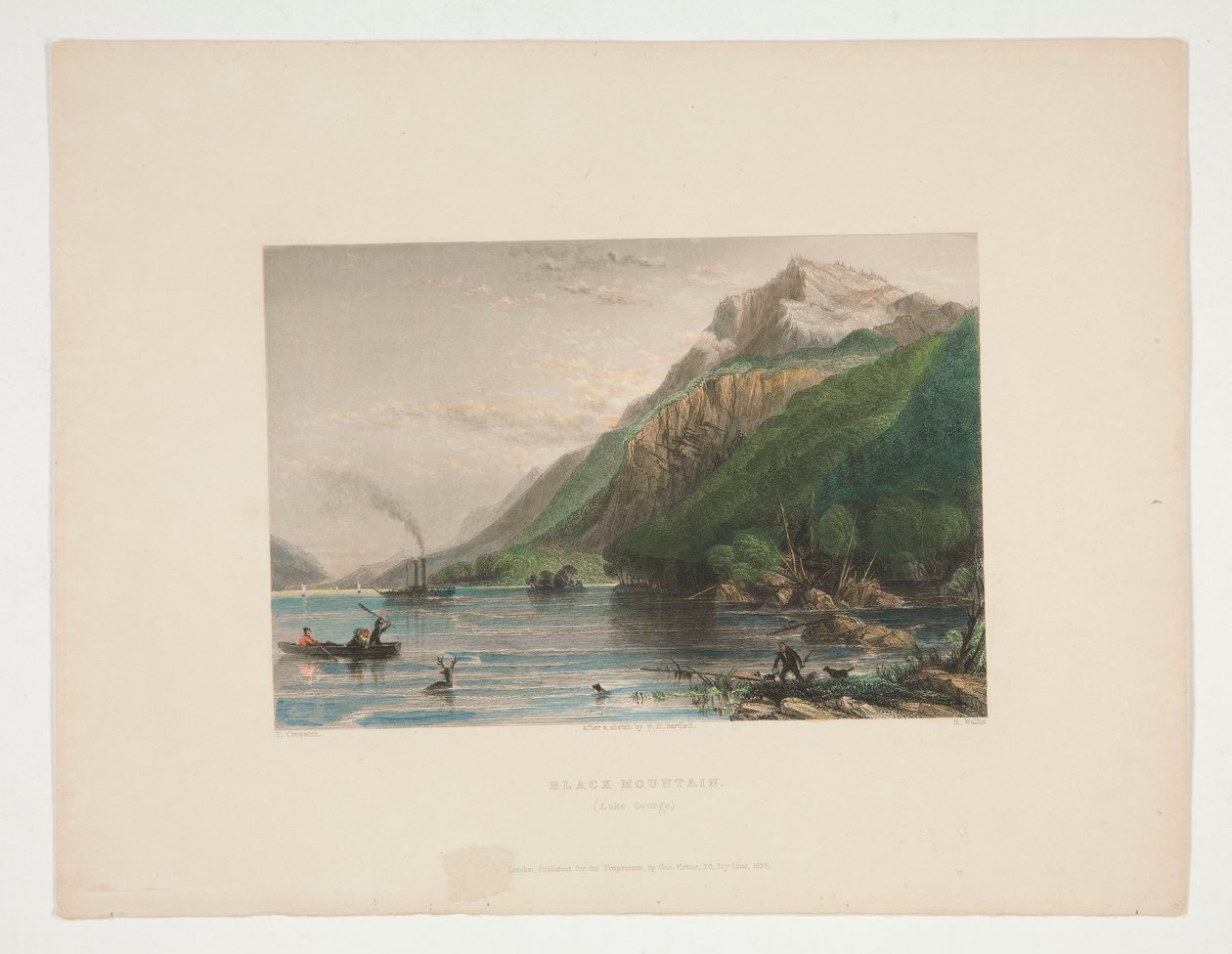Black Mountain (Lake George), Illustration for Nathaniel Parker Willis by Robert Wallis