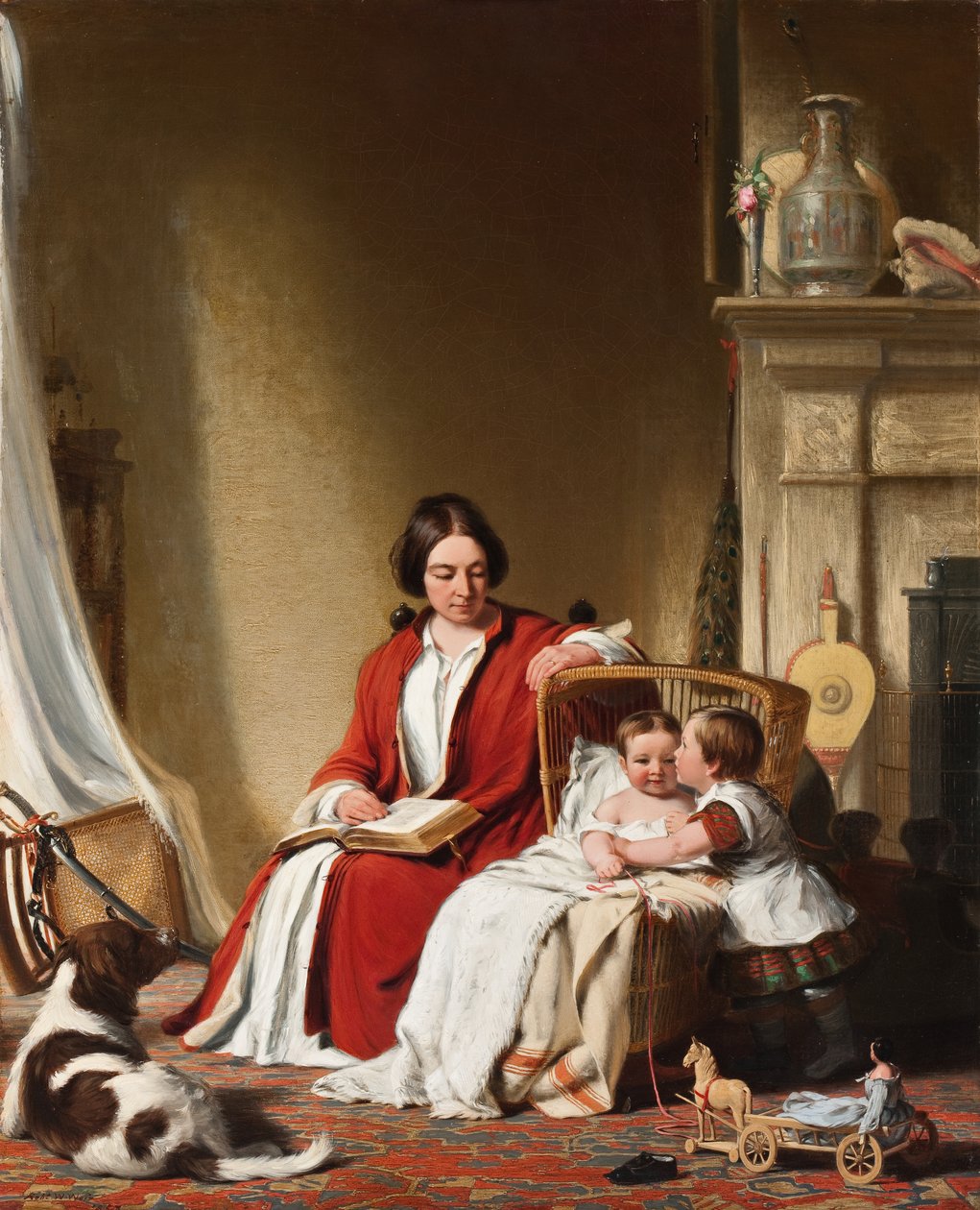 Mrs. Bradford Ripley Alden and her Children by Robert Walter Weir