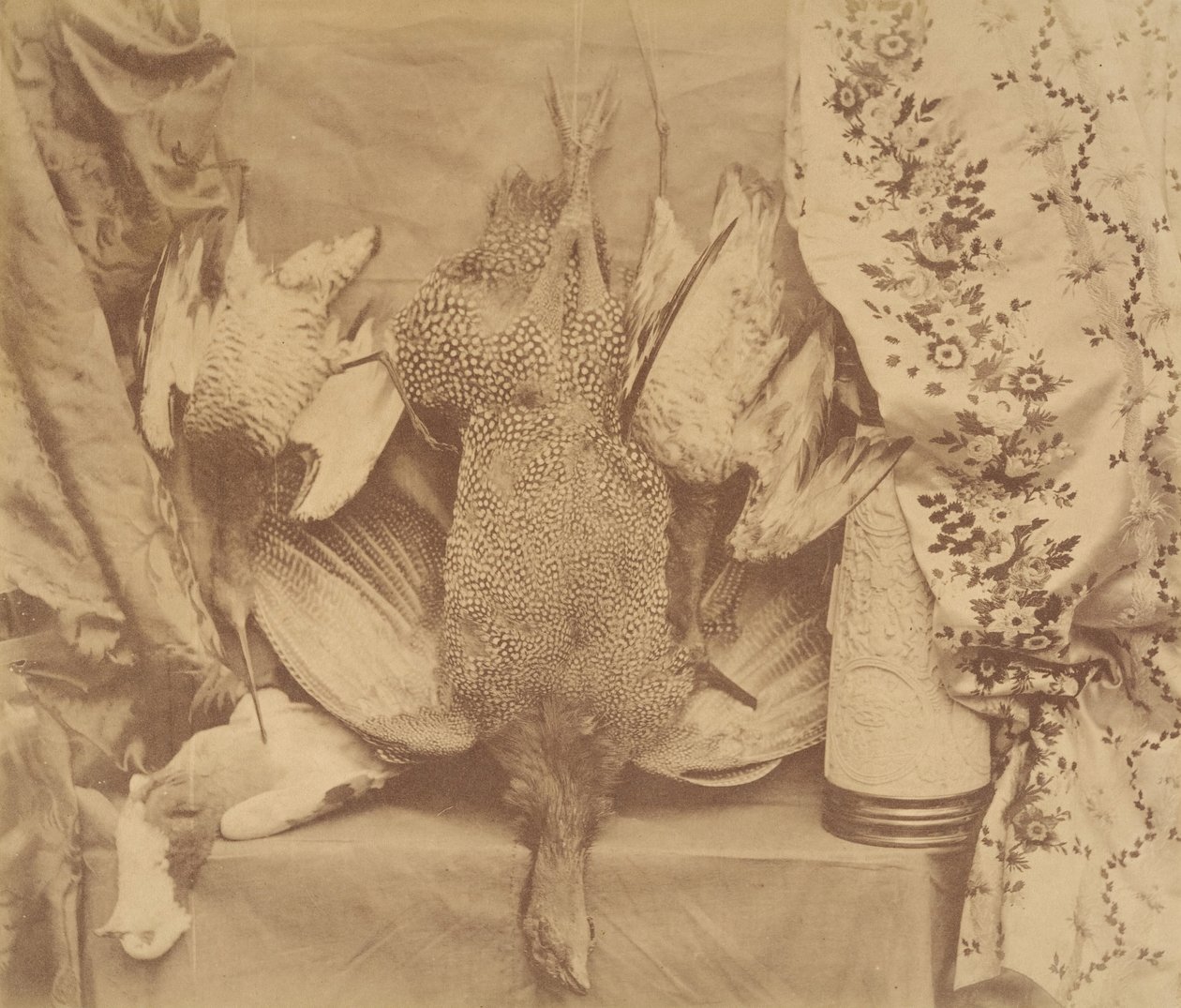 Still Life and Embroidery by Robert Wilfred Skeffington Lutwidge