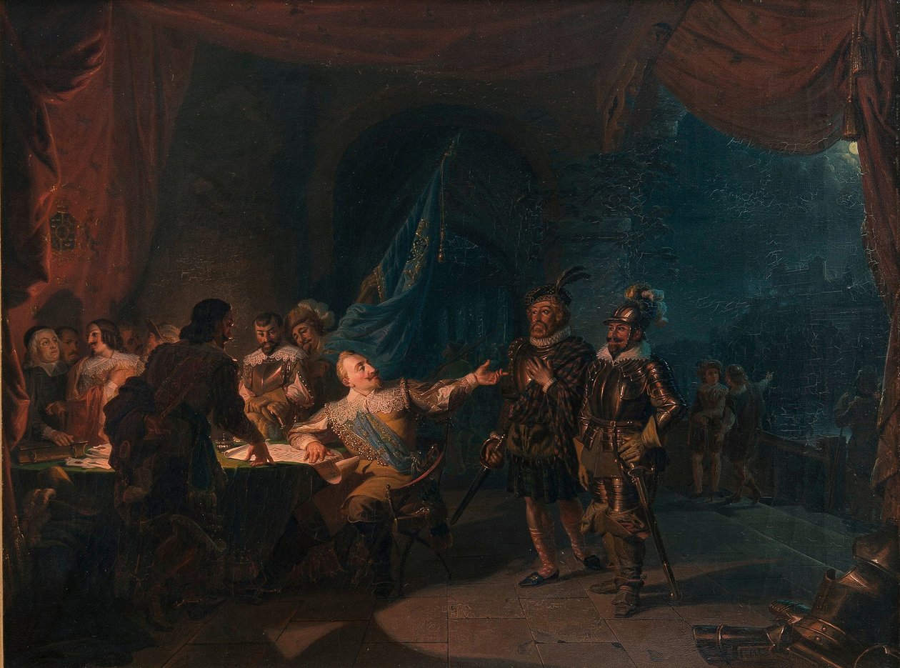 Gustav II Adolf of Sweden in Würzburg by Robert Wilhelm Ekman