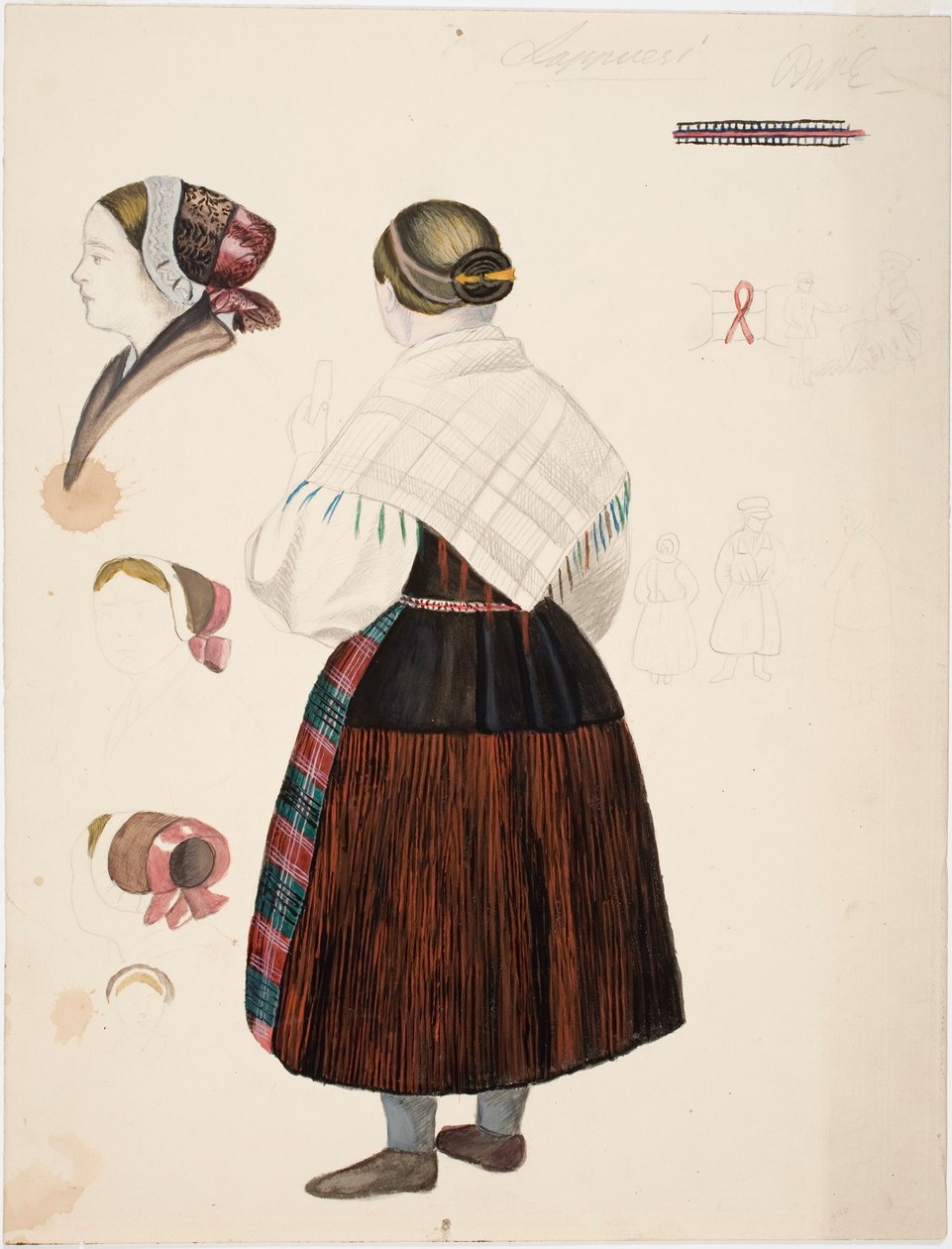 Study of a Lappväärtti Peasant Woman