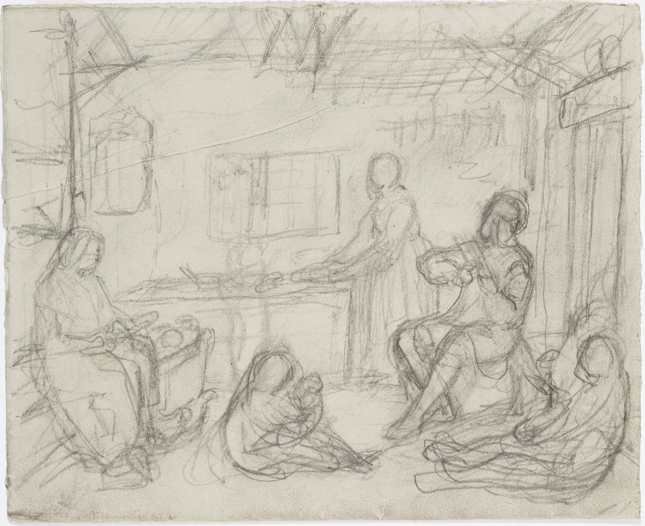 People Indoors by Robert Wilhelm Ekman