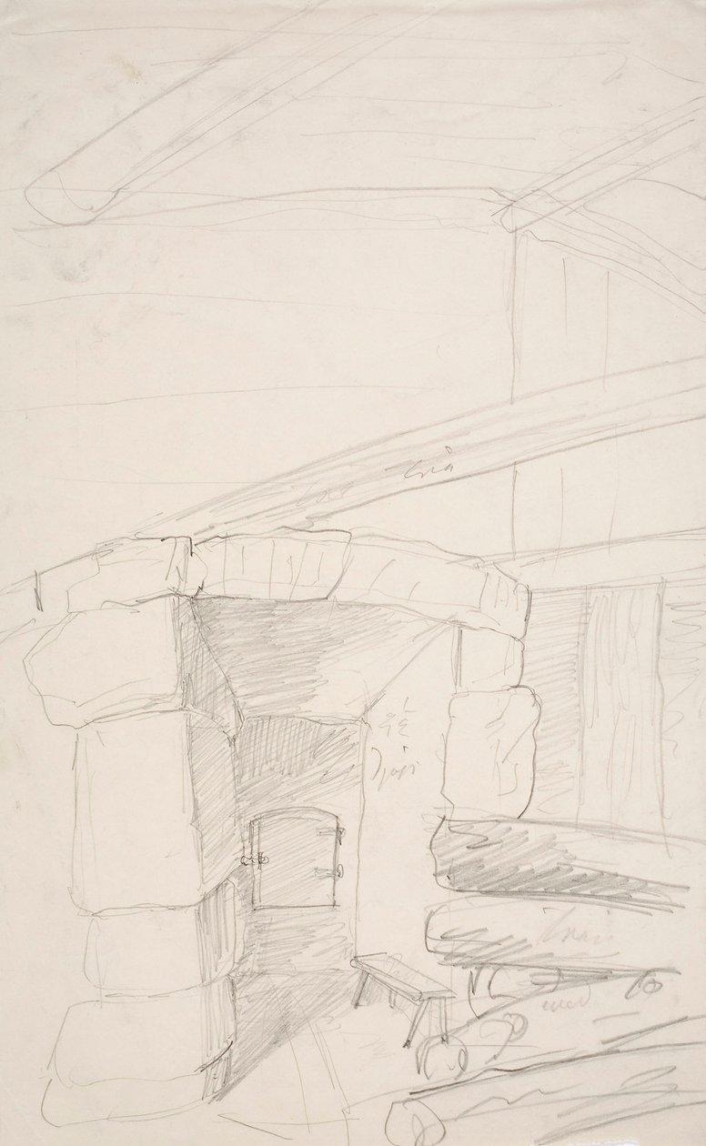 Peasant Cottage by Robert Wilhelm Ekman