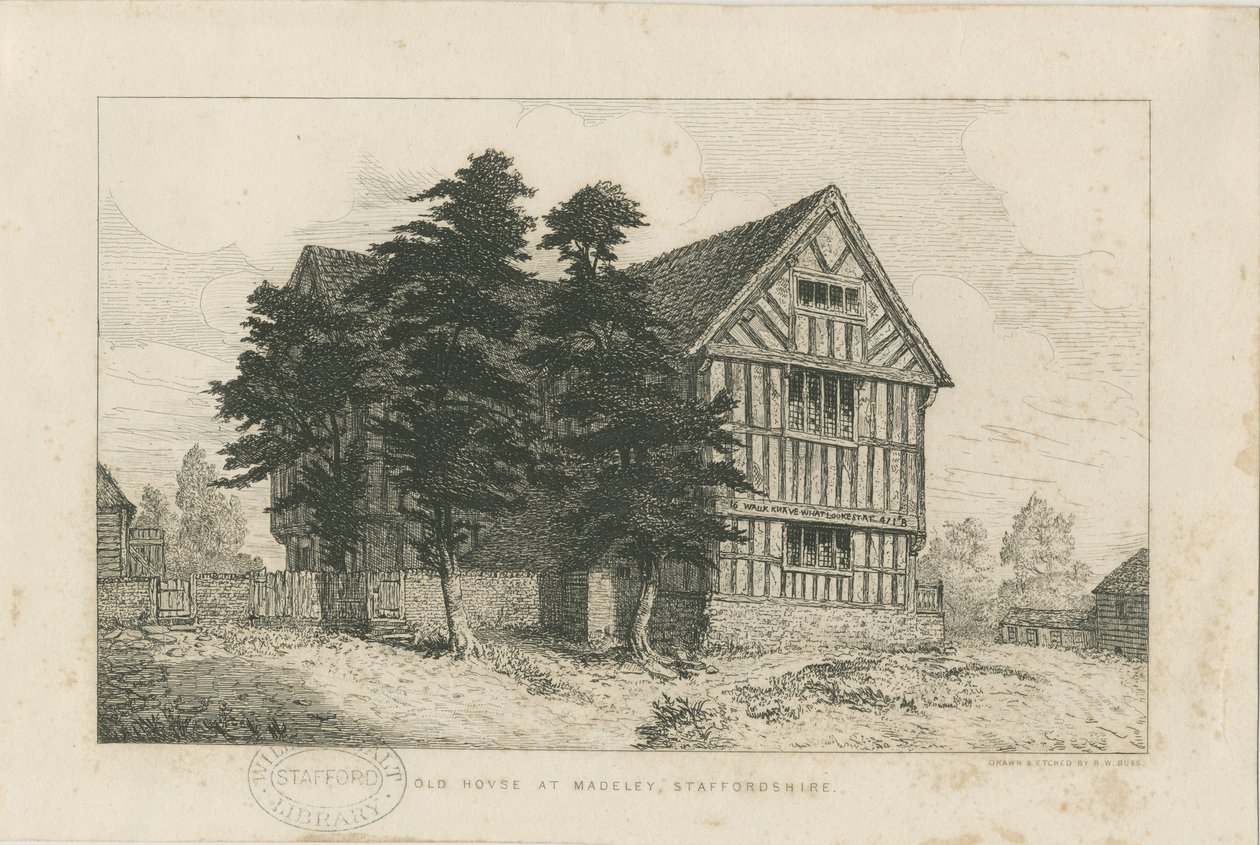 Madeley - Old House by Robert William Buss