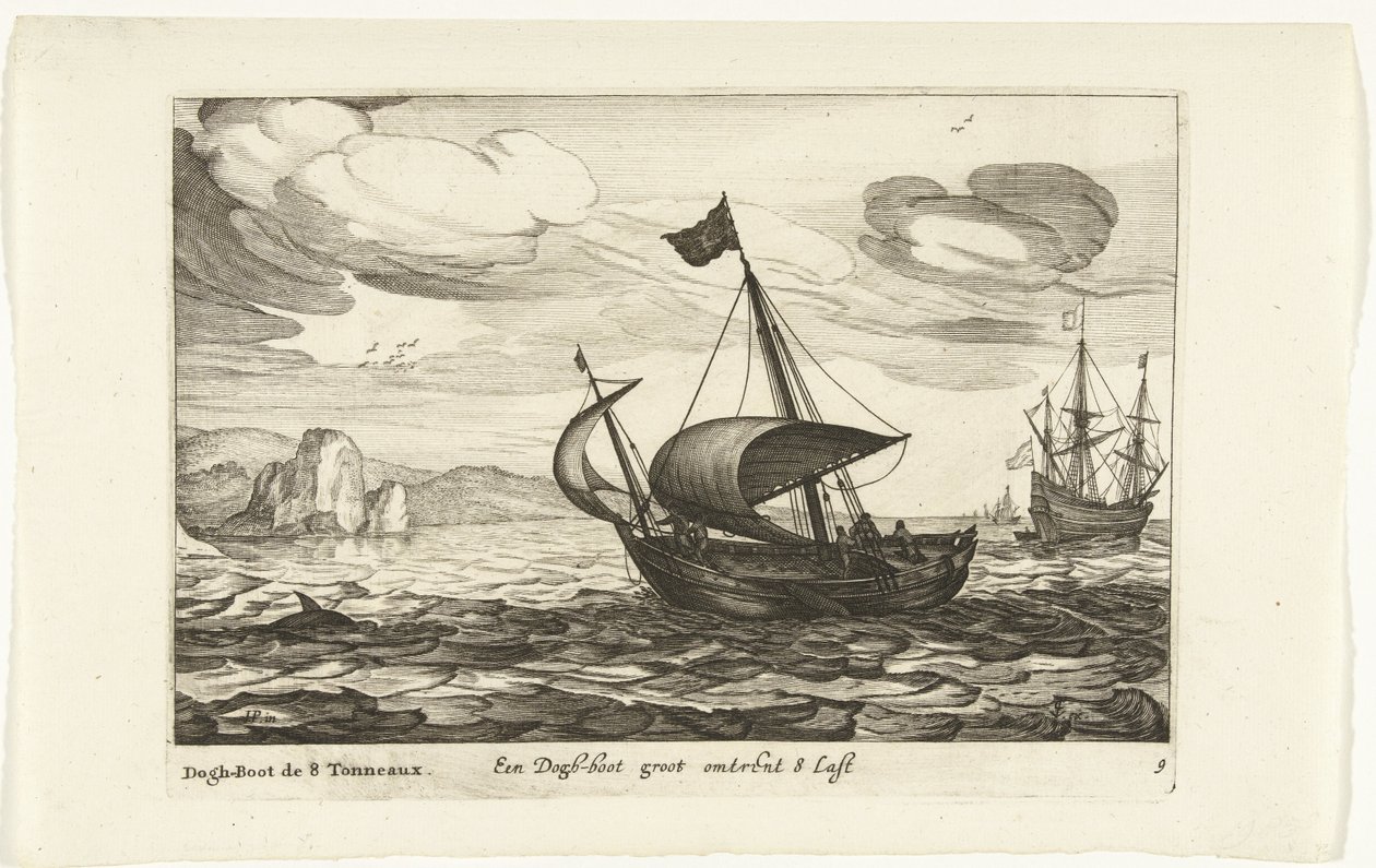 Dogger or Dogboat (Dutch Ship Types, 1627) by Robert de Baudous (possibly)