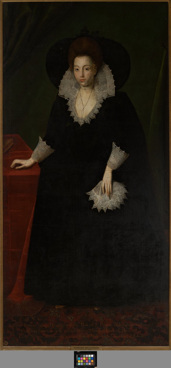 Frances Walsingham, wife of Sir Philip Sidney (c.1570-1632) by Robert the Elder (attr. to) Peake