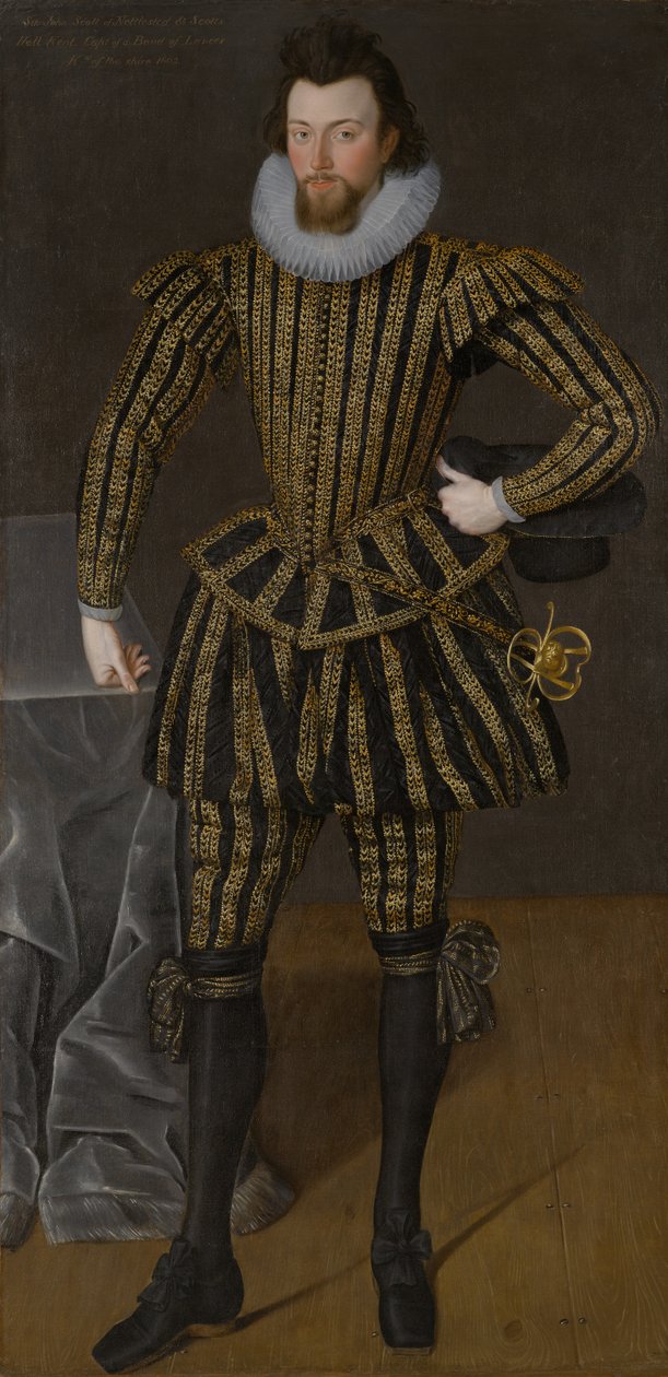 Portrait of a Man, Probably Sir John Scott (1564-1616), circa 1600-1605 by Robert the Elder Peake
