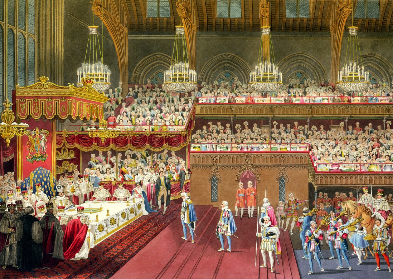 The Royal Banquet, The Bringing of the First Course by Robert the Younger Havell