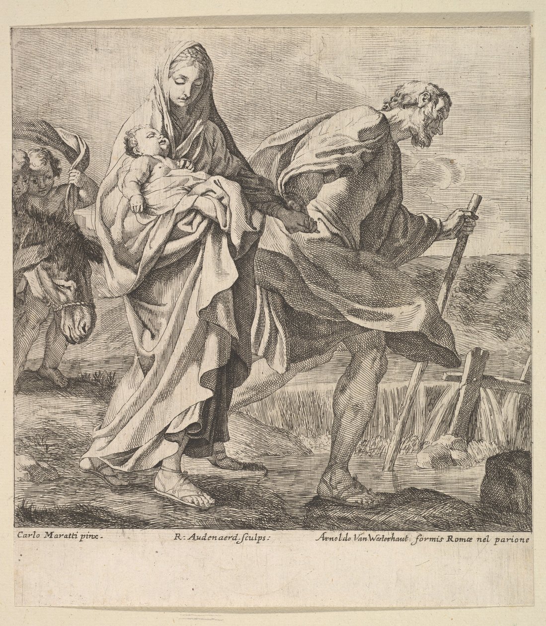 Flight into Egypt by Robert van Audenaerde