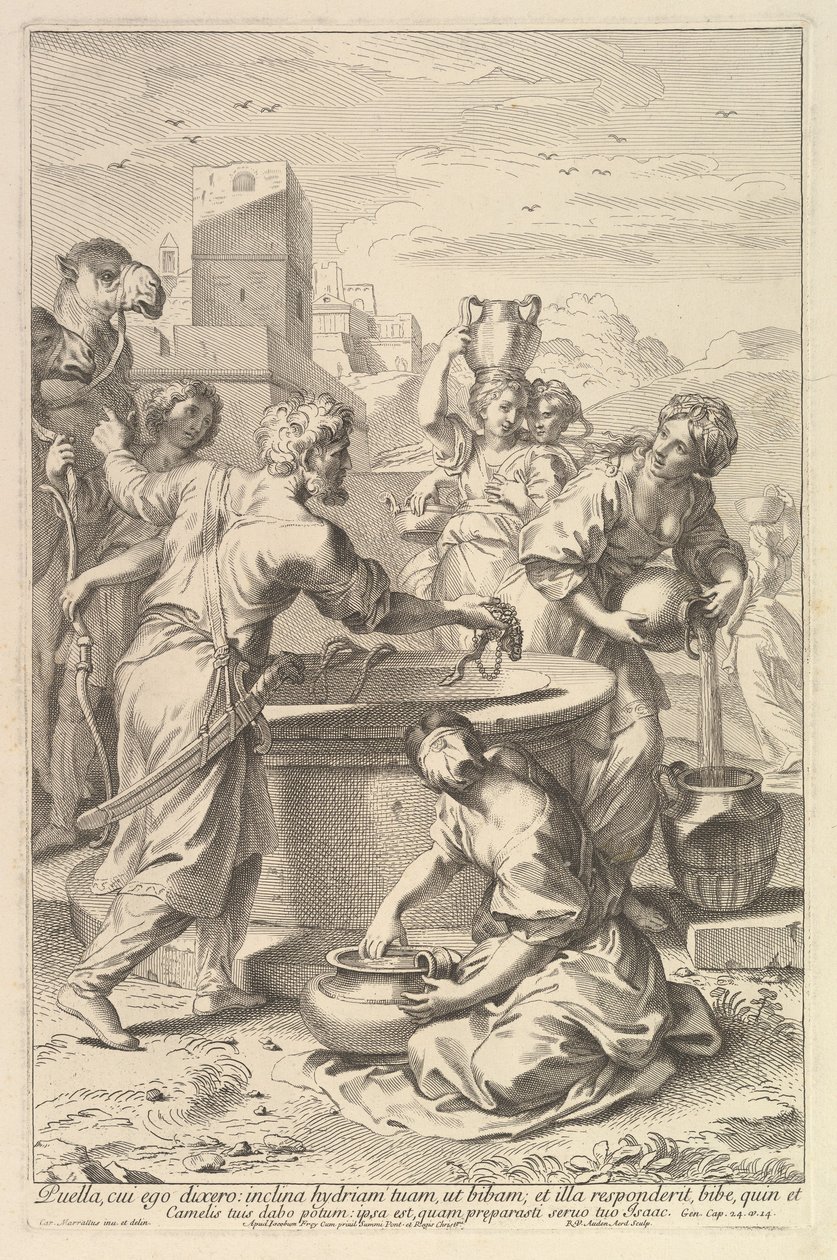 Rebecca and Eliezer by Robert van Audenaerde