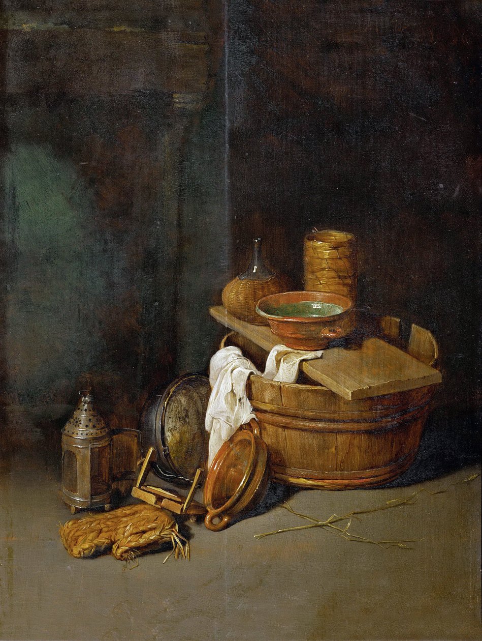 Still Life with Household Utensils by Robert van den Hoecke