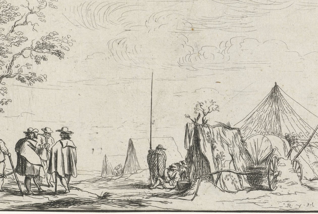 Soldiers at a Camp by Robert van den Hoecke