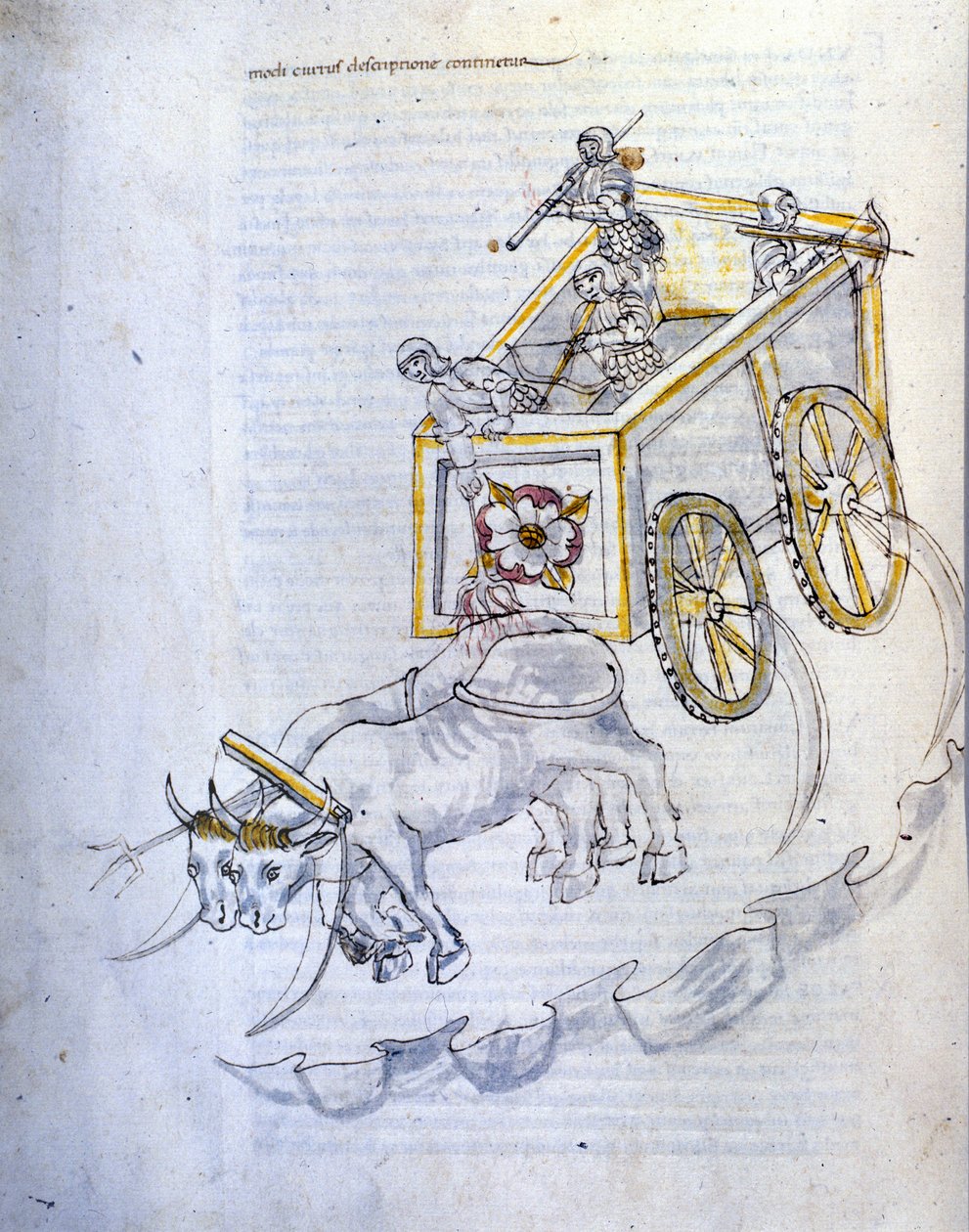 Study on Military Machines: Chariot Equipped with Scythes, Illustration from 
