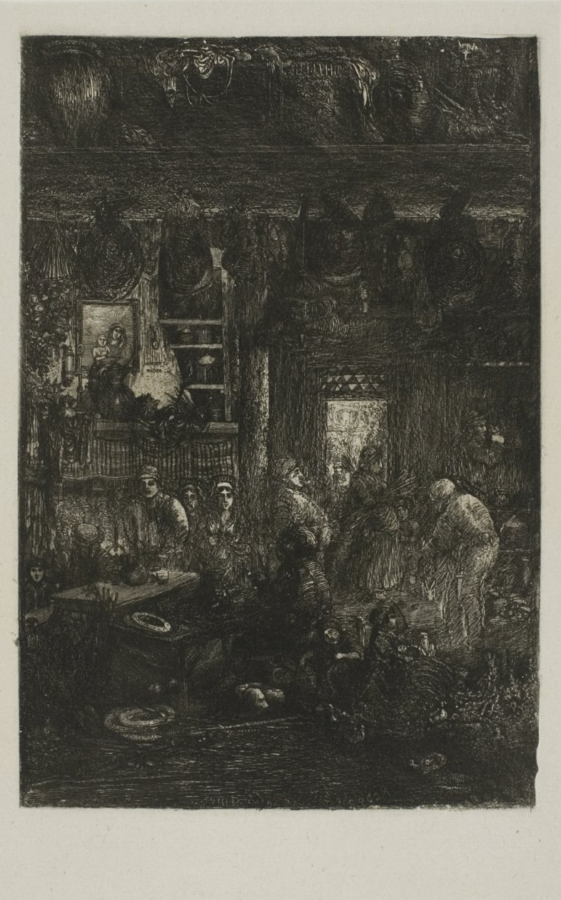 Moldavian Interior by Rodolphe Bresdin