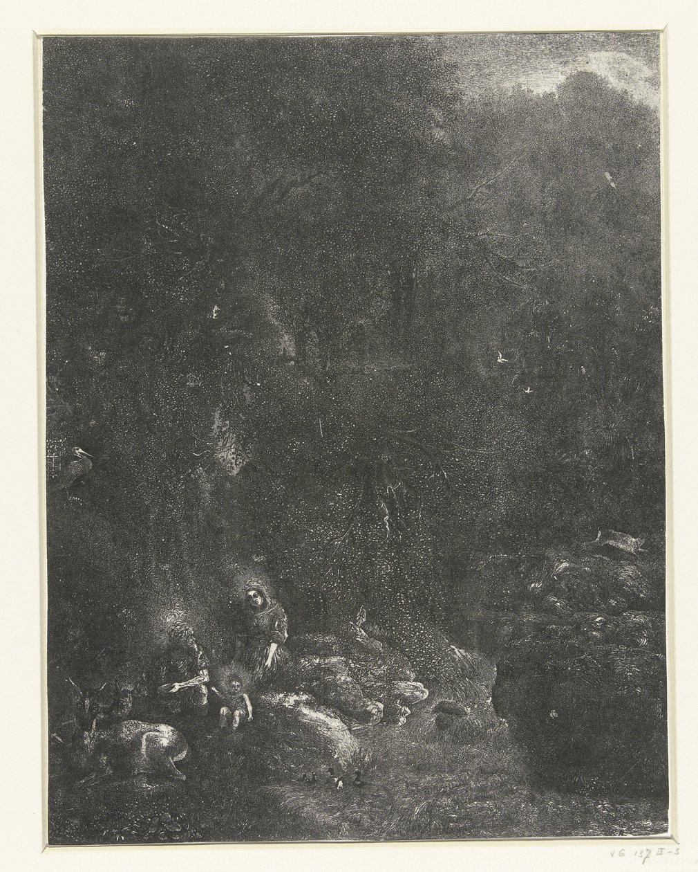 Rest on the Flight into Egypt by Rodolphe Bresdin