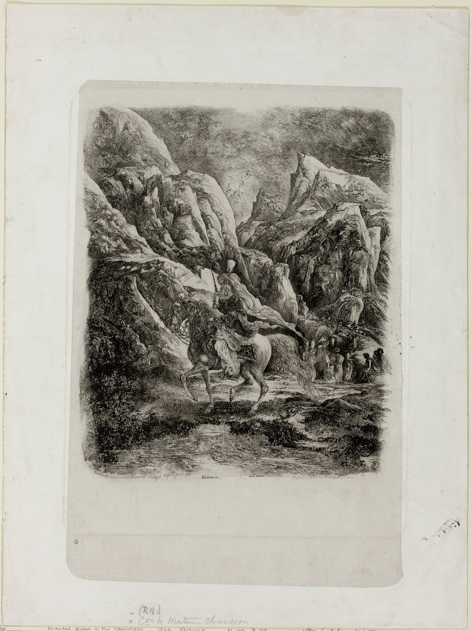 Rider in the Mountains by Rodolphe Bresdin