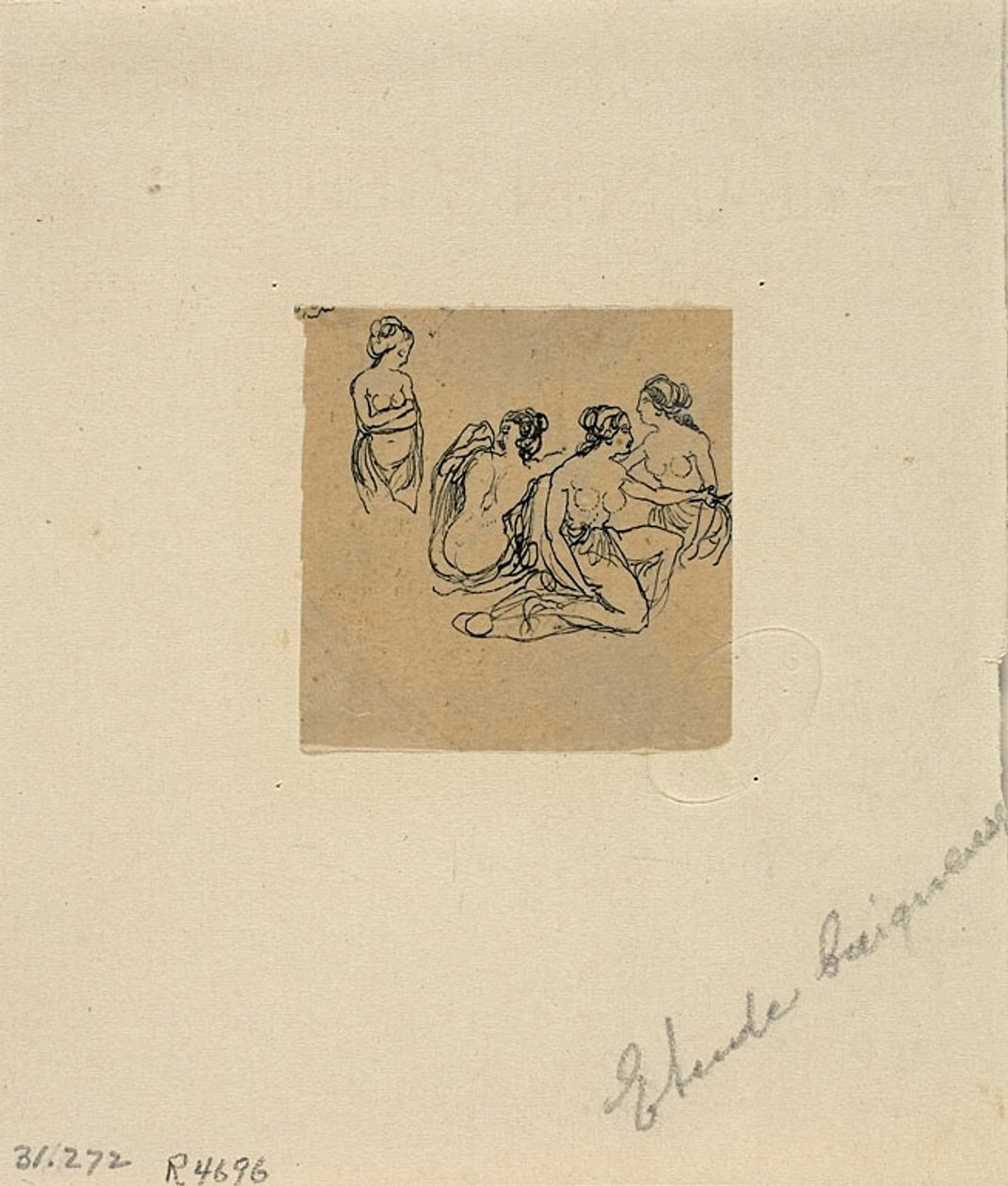 Study of Bathers by Rodolphe Bresdin