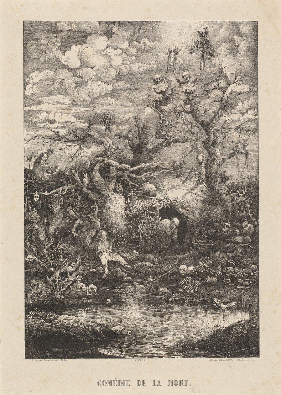The Comedy of Death by Rodolphe Bresdin